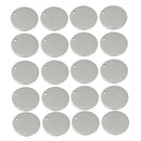60 Pcs Round Blank Drop Stamping Charms Pendants Jewelry Findings 6/15/20mm