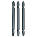 3X(Steel Hardened Double Cross Wind Head 100Mm 1/4 with Magnetic Double Hea