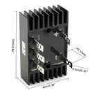 1PC 3 Phase Diode Bridge Rectifier 150A 1200V SQL150A 200 Degree Aluminum M