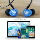 3.5mm Wired Deep Bass Earphones Call Music Sports Headphone with Microphone