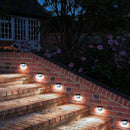 100mA 6 LED Garden Waterproof Solar Powered Fence Lamp Half-Round Wall Light