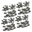 40 Pair Carabiner Shoelace Buckles Hooks Non-slip Stopper Rope Clips Clamps