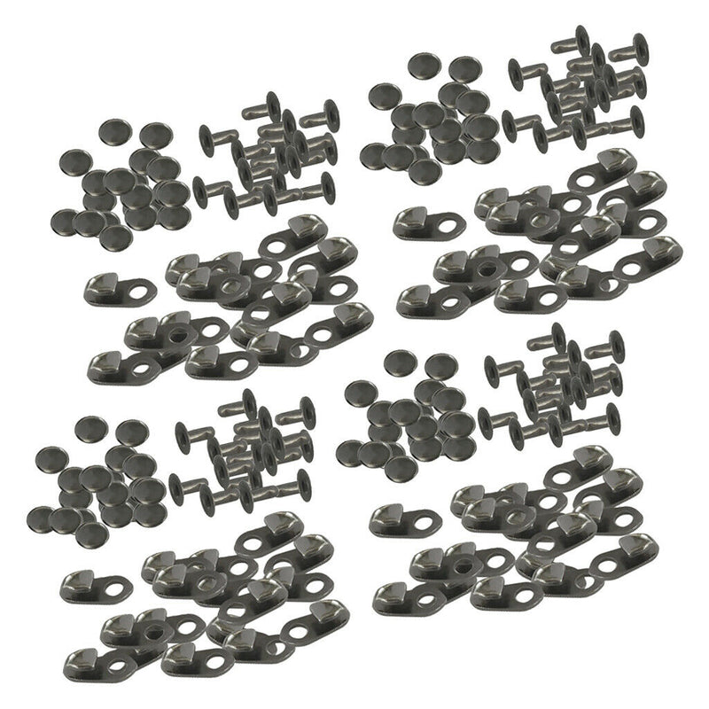 40 Pair Carabiner Shoelace Buckles Hooks Non-slip Stopper Rope Clips Clamps