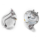 1Pair 12V 118dB Loud Dual Tone Electric Snail Air Horn Car Motorcycle Truck New
