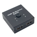 Bidirectional 2 hdmi switcher 2 in 1 out or 1 in 2 out video splitter conve