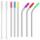 Stainless Steel Straws, 10.5 inches Reusable Drinking Straws for Tumblers,  A6P1