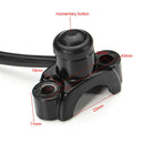 Motorcycle ATV 7/8" Handlebar Engine Kill Stop Start Button Switch Black