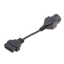 17 Pin OBD1 Male To OBD 2 II 16 Pin Female Socket