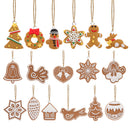 17Pcs Animal Snowflake Biscuits CHRISTMAS Hand Made Polymer Clay