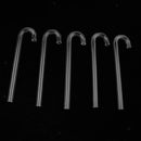 5 Pcs Transparent Acrylic Thickened Elbow Tube for Aquarium 1x15cm