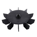 Replacement 0.5" Inner Bore 10 Impeller Air Compressor Motor Fan Blade BlackD5M2
