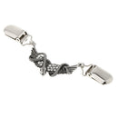 Novelty Unisex Cardigan Sweater Clip Cloak Clasp Blouse Collar Brooch Chain