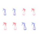 Set Of 8 250ml Misting Spray Bottle Transparent Portable For Haircut Salon