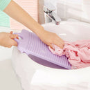 Plastic Washboard Clothes Washing Board 12.4 Inch Length Light Purple