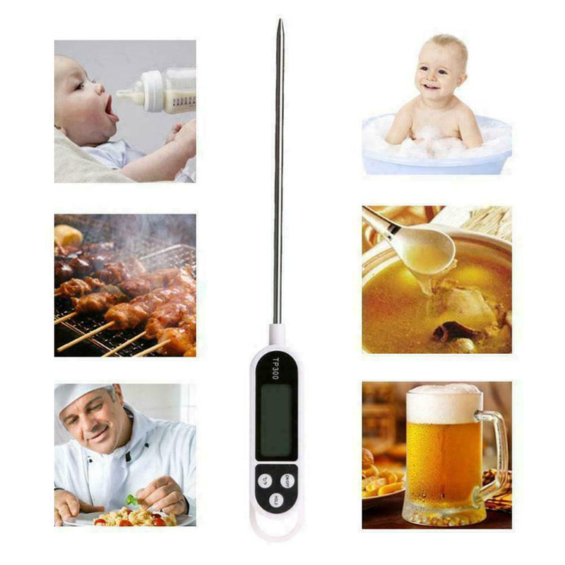 1* Kitchen Digital Thermometer For Meat Water Milk Food Probe Cooking Tools L7I9