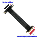 4X to 4X PCI-E Extension Cable 90Â° Ribbon Flexible Relocate Cable Adapter C