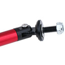 Red Adjust Front Bumper Lip Splitter Strut Rod Tie Support Bars For car 8"-11 FT