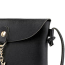 Simple PU Women Casual Shoulder Bags Pure Messenger Phone Handbag/Black A