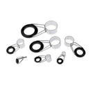 7pcs Telescopic Fishing Rod Guide Tip Repair Kit 4mm-20mm Rod Eye Rings Guides