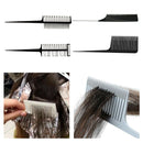 4Pcs Hairdressing Weaving Styling Foiling Hair Comb for Hair Dyeing Cutting
