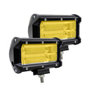 5'' Inch 72W LED Work Light Bar Flood Driving Fog Lamp Truck Boat Offroad Yell.
