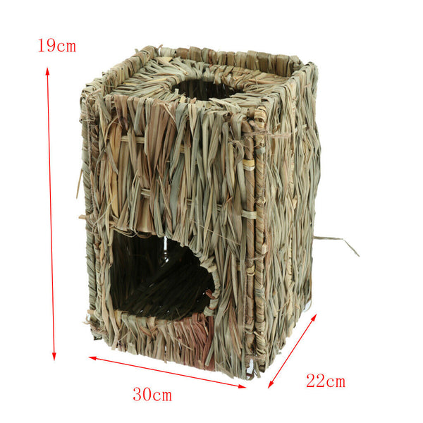 Natural Folding Woven Grass House Bird Nest House Grass Hut Bed House Straw