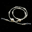 2 Pieces Eyeglass Holder Necklace Sunglass Neck Strap Chain White Black