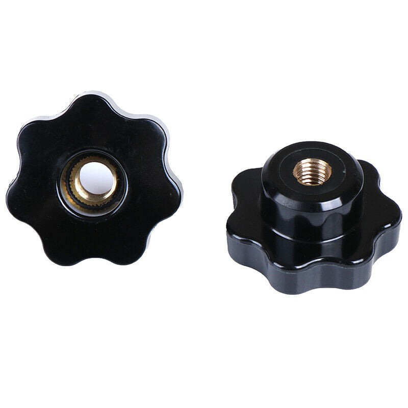 M8 Female Thread ven Star Shaped Head Clamping Nuts Knob Ship F~ii  Hn