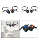Pair DC 12V Motorcycle 7/8" Handlebar Horn Turn Signals Electrical Start Switch