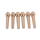 6Pcs Brass Bridge Pins for Acoustic Guitar 27mm Length Head Diameter 8mm H BX