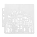 DIY Biscuit Coffee Spray Mold Scrapbooking Template Cake Decoration Tool