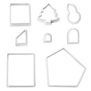 8pcs/Set Snowman House Fondant Cake Mold Sugarcraft Decorating Cookie Mould