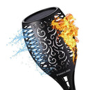 1pcs Solar Powered 3 Modes Streetlight LED Flame Garden Lamp Torch Lights