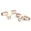 2PCS TV Aerial Cable Connector Male Coax Plug To Female Socket For TV wvJ Hn
