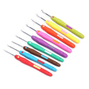 9pcs/set Crochet Hook Set Soft Handles Knitting Needles Yarn Sewing Alumin BX