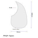 2 Pack PVC Folk Acoustic Guitar Pickguard Scratch Plate Accessories 180mm