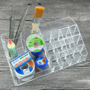 Clear Acrylic Phone Repair Toolbox Tweezers Screwdriver Brushes Storage Box