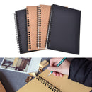 Reeves Spiral Bound Coil Sketch Book Blank Notebook Kraft Sketching Paper B Gw