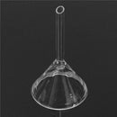 60mm Transparent Glass Powder Triangle Cone Funnel Lab Glassware Accessory Hot