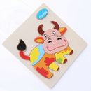 Kid Cartoon Animals Dimensional Puzzle Puzzle Force Children Jigsaw Puzzle
