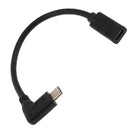 0.2m / 7.87inch 90 Degree USB 3.1 Type C Male to Female Charge and Data Sync
