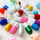 50PCS Lovely Message in a Bottle Capsule Letter Cute Love Friendship Pills Gift