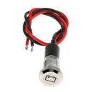 12mm Waterproof LED Battery Alternator Warning Light Lamp Dash Panel Green