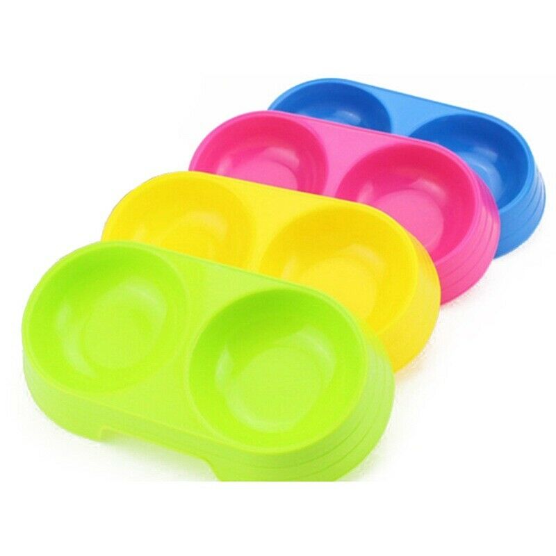 Pet Bowls for Cats Double Bowl Durable Pet Bowl for Kittens Non-Toxic Cat B T7Q4