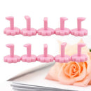 10 Pcs Wintersweet Shape Practice Training Stands Nail Art False Tip Holder W3A2