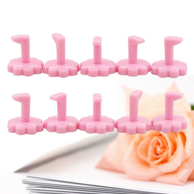10 Pcs Wintersweet Shape Practice Training Stands Nail Art False Tip Holder W3A2