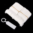 100pcs PP Tags Greenhouse Gardening Plant Ring Hanging Nursery Labels White