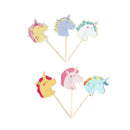 24pcs horse cupcake cake topper cake flags for party baking decor- OZ