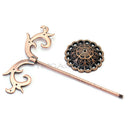 3 Pcs Bronzed Stainless Steel Jewelry Earring Ear Stud Display Stand Showcase
