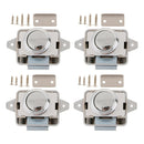Set of 4 Push Button Cupboard Catch Lock Latch for RV Boat Door Sliver